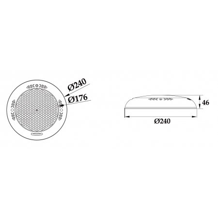 Lampa basenowa LED PHJ-WM-PC240  18 / 25 / 35 / 40 Watt, dowolny kolor+ RGB